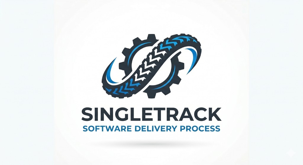 Singletrack software delivery process logo